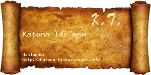 Katona Tímea névjegykártya